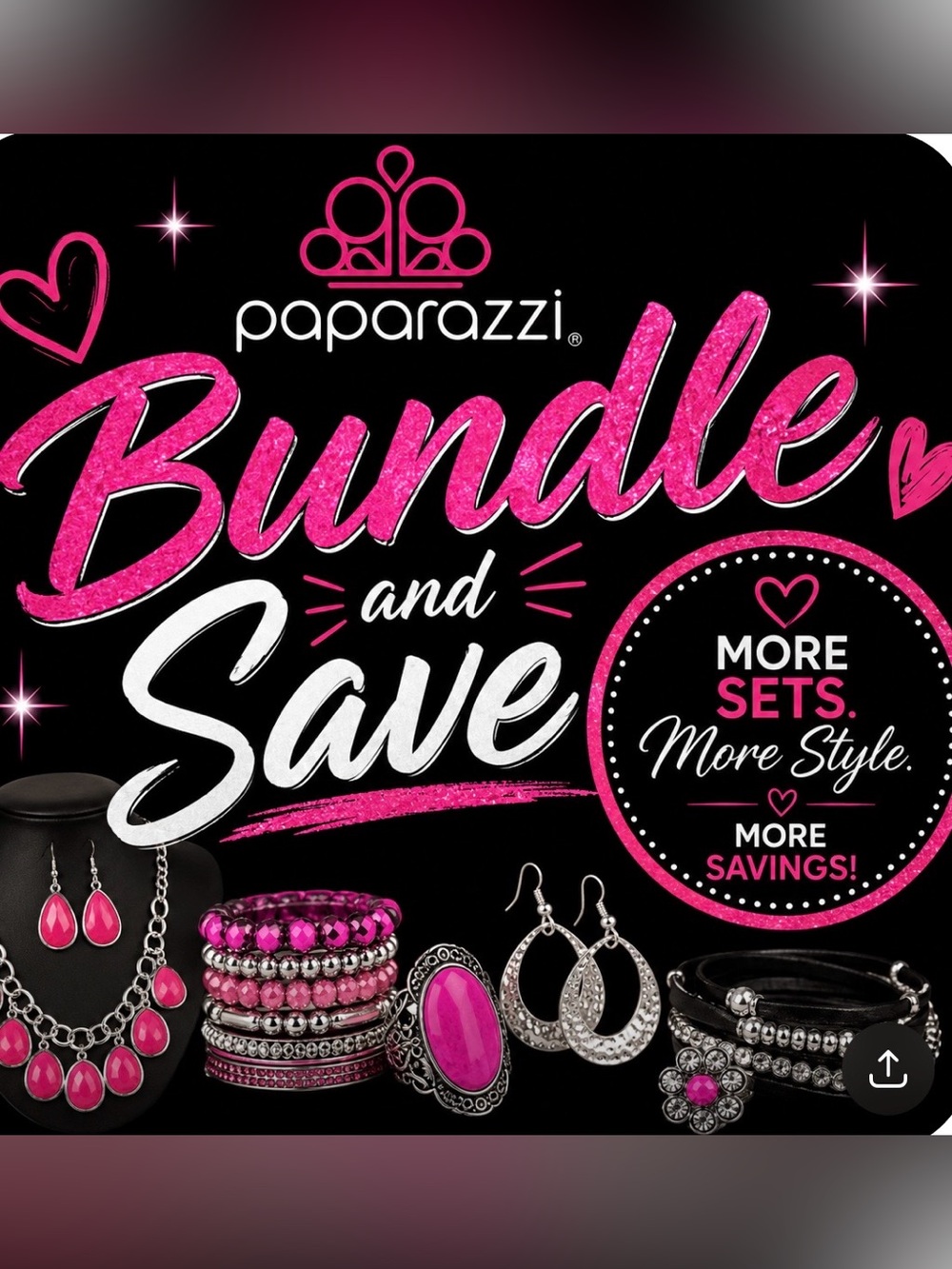paparazzi Pink and Silver Jewelry Bundle Promo